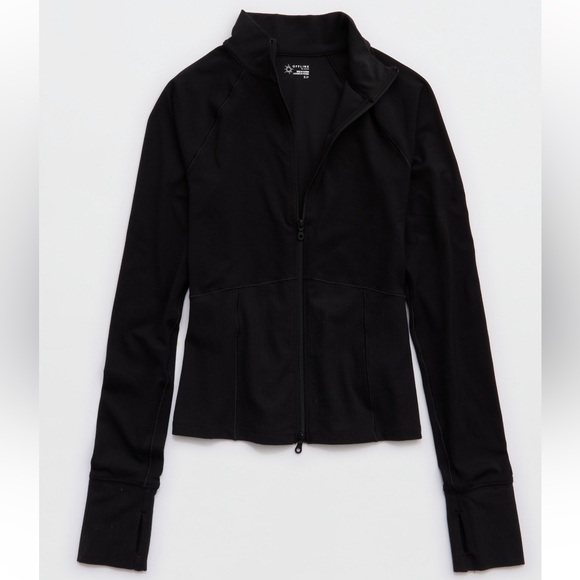 NWT OFFLINE By Aerie Real Me Long Sleeve Mock Neck Full Zip - Picture 4 of 9